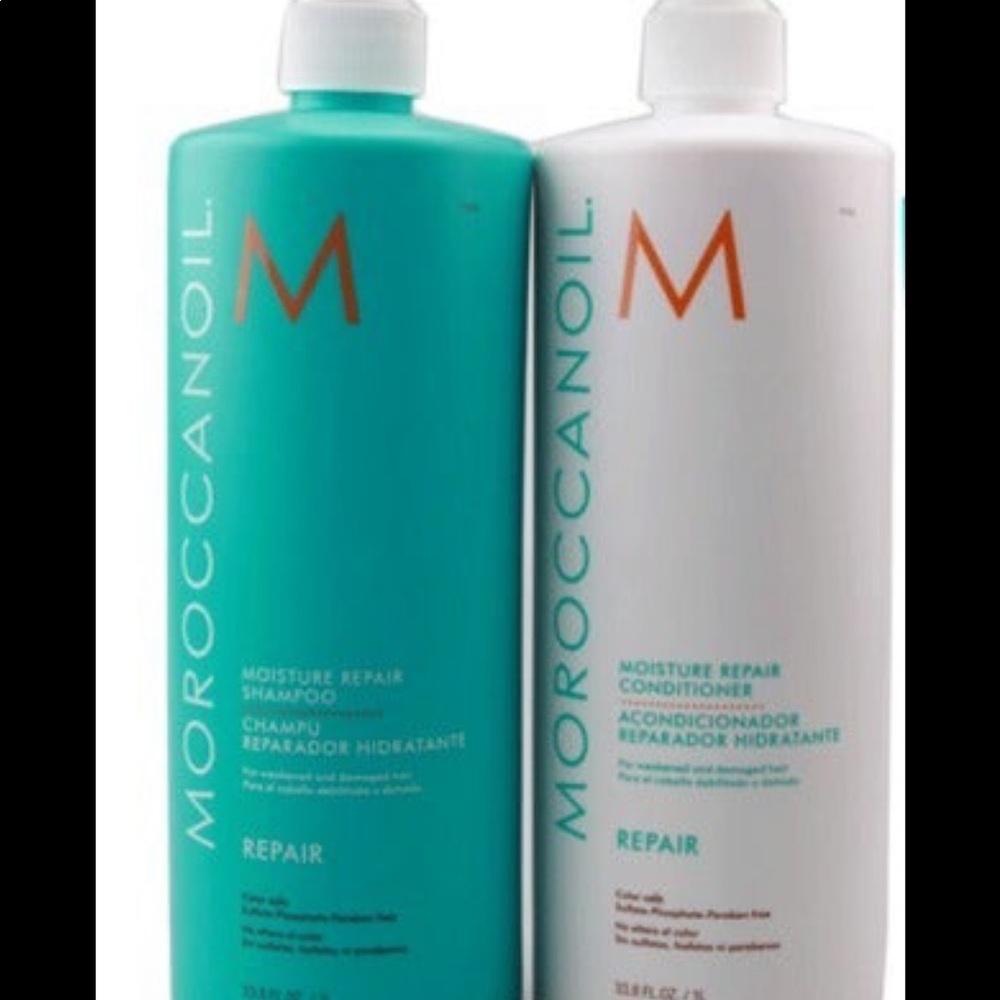 MOROCCAN MOISTURE REPAIR SHAMPOO AND
CONDITIONER 33.8 OZ: